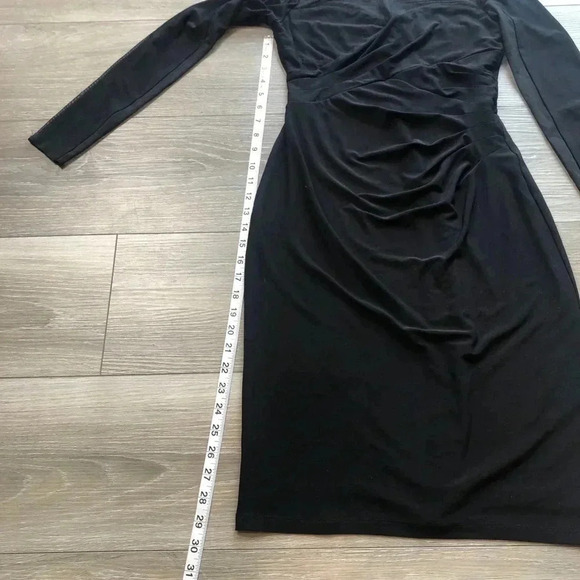Lauren Ralph Lauren Dress Green Label Black Dress Size 2 - Picture 5 of 14